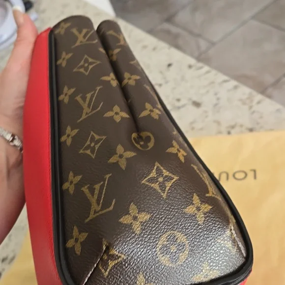 Louis Vuitton Kimono Red and Brown Monogram  Bag with Dust Bag - Picture 7 of 17